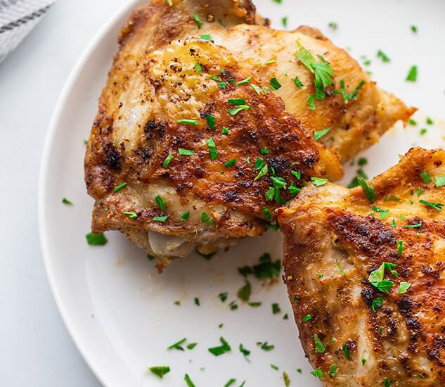 Air Fryer Chicken Thighs (Keto)