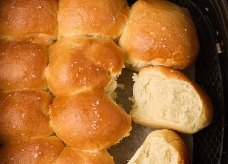 Air Fryer Homemade bread Rolls
