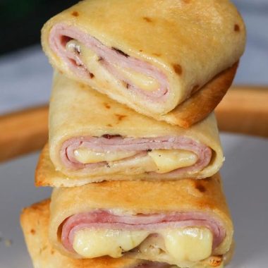 Air Fryer Hot Ham and Cheese Wraps