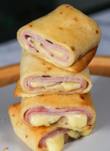 Air Fryer Hot Ham and Cheese Wraps