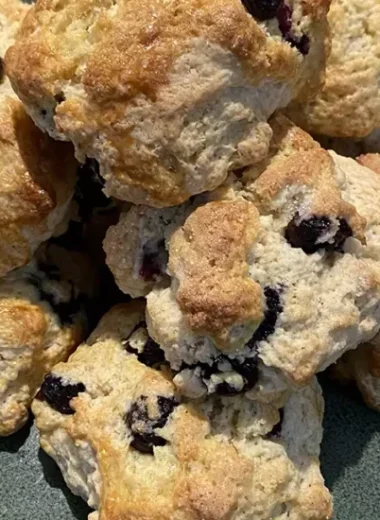 Air Fryer Blueberry Scones