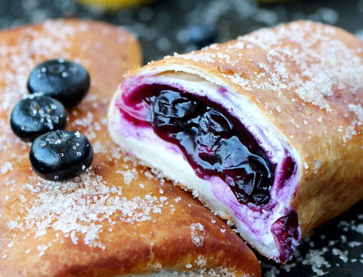 Air Fryer Blueberry CheeseCake Chimichangas