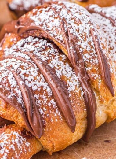 Air Fryer Chocolate Croissants