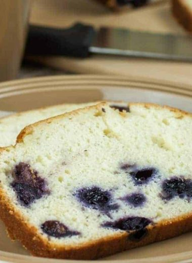 Air Fryer Blueberry Lemon Bread