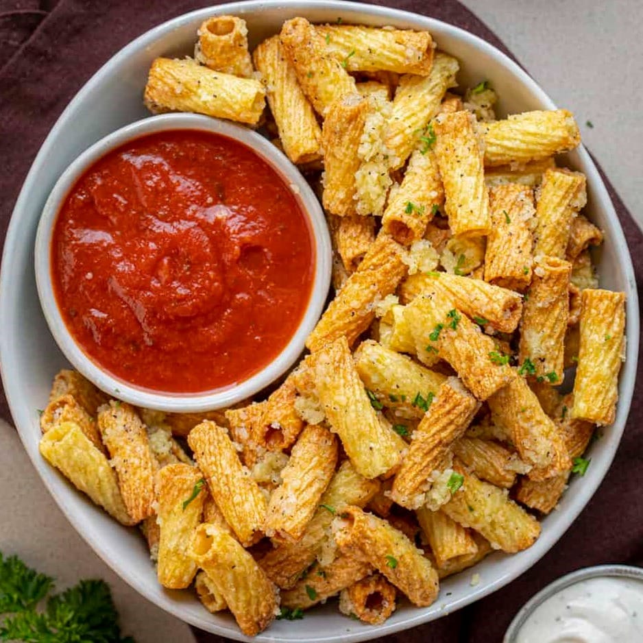 Air Fryer Pasta Chips EasyKeto4U