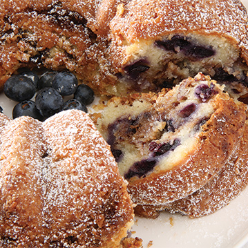 Blueberries And Cream Coffee Cake