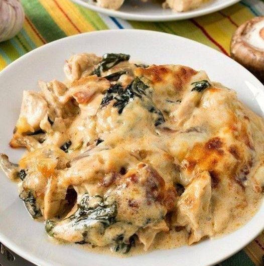 Low Carb Chicken Cheese Bake