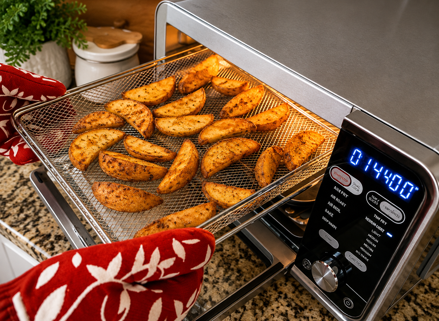 Crispy Potato Wedges (Ninja Foodi Flip Oven Air Fryer)