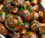 Knoflookboter Geroosterde Champignons