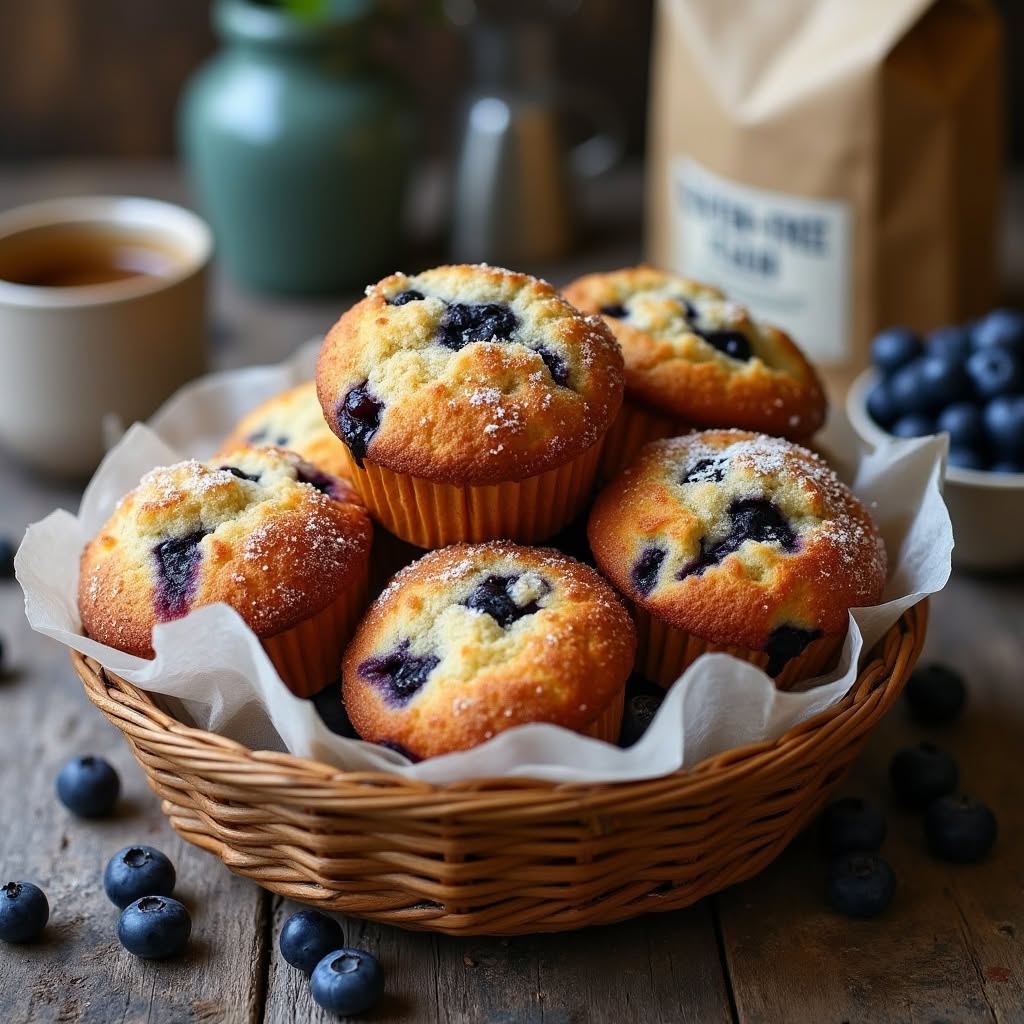 Gluten-Free Blueberry Streusel Muffins