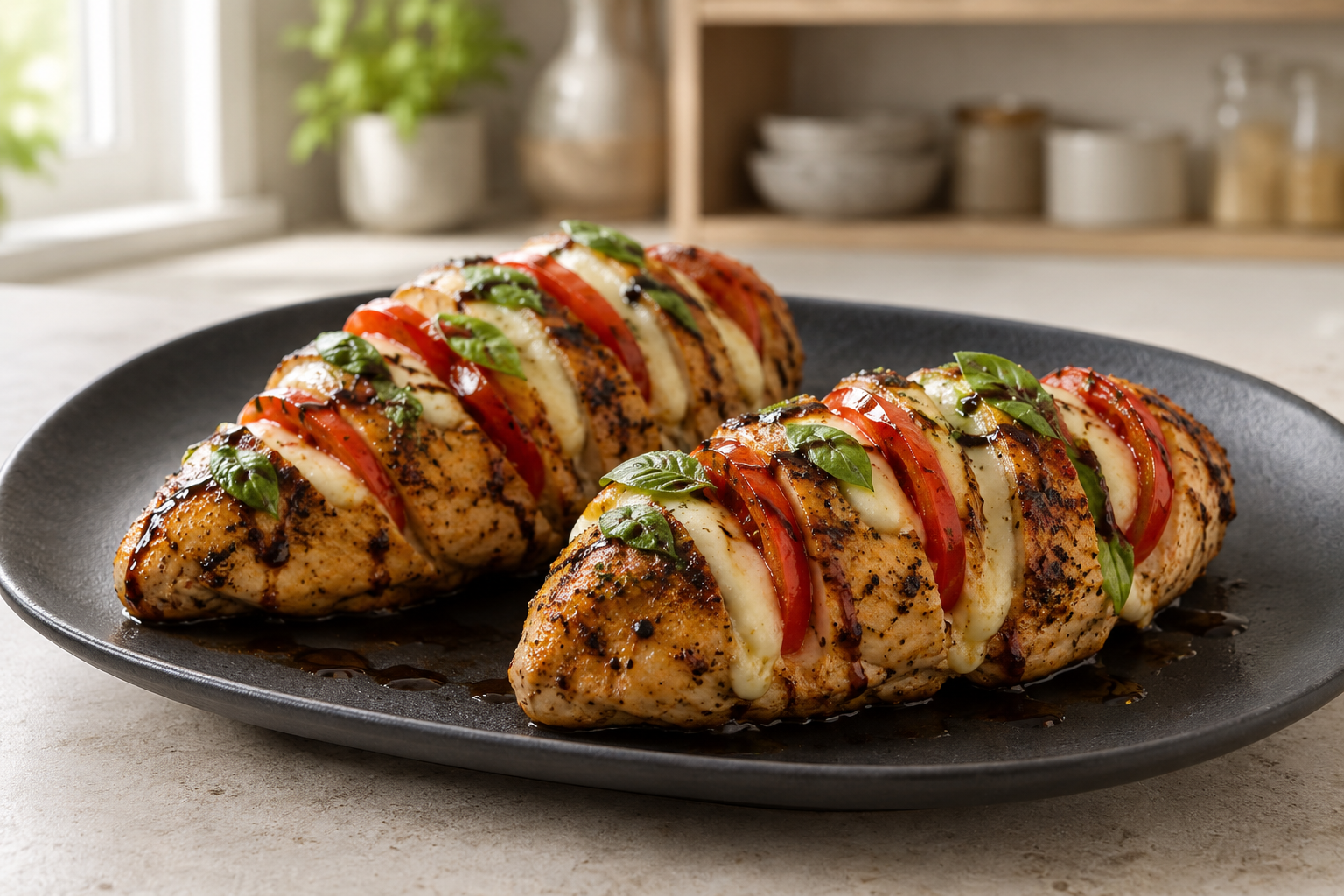 Easy Chicken Caprese (Air Fryer)