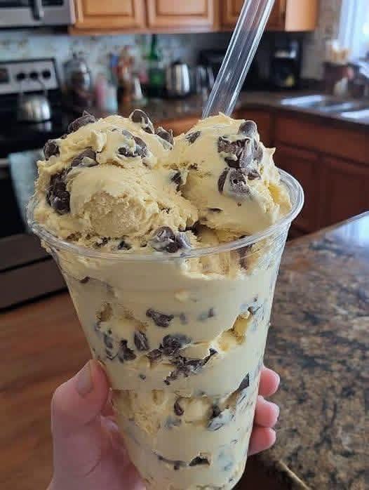 No-Churn Chocolate Chip Ice Cream