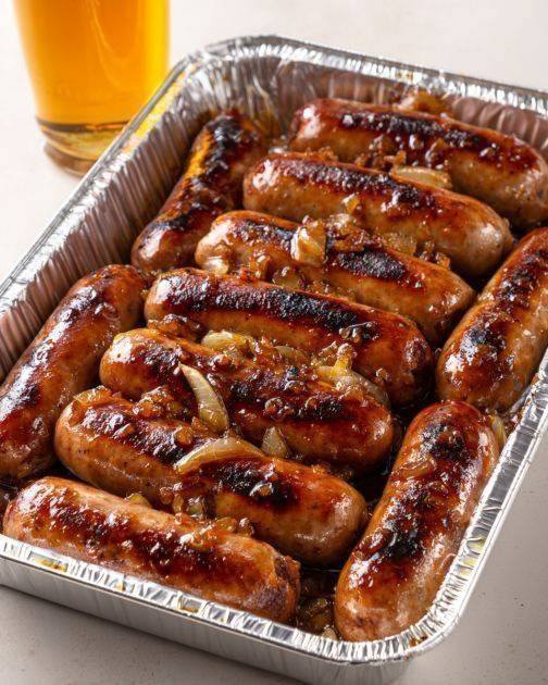Air Fryer Baked Glazed Honey Garlic Sausages
