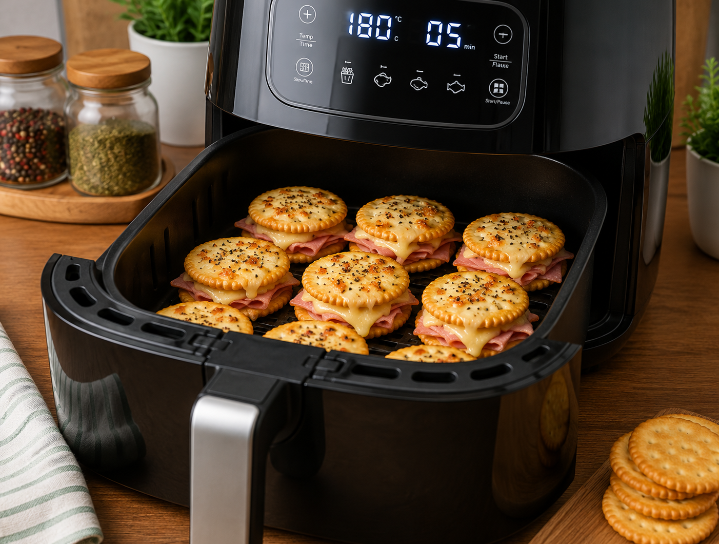 Air Fryer Ritz Cracker Sandwiches