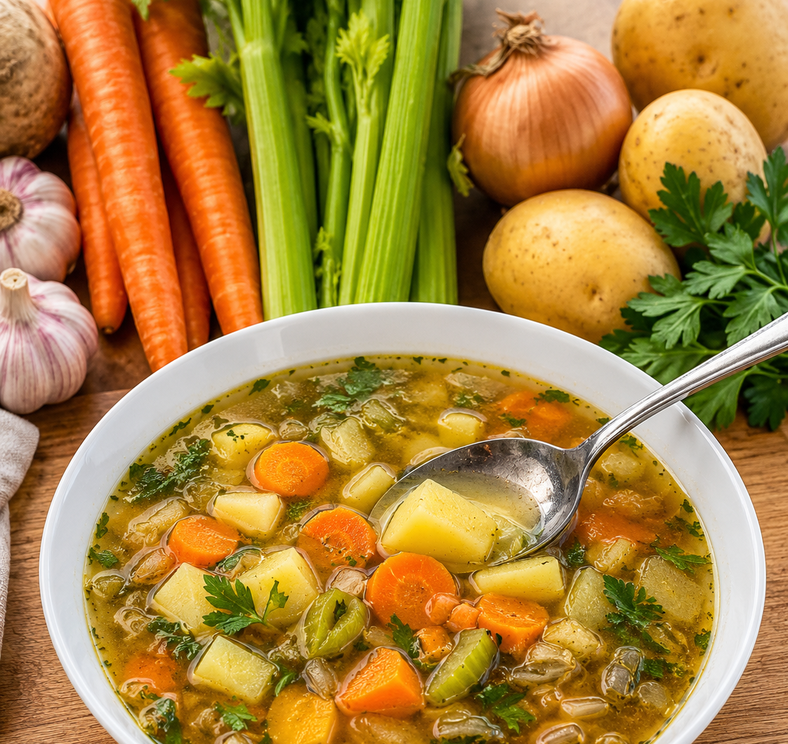 Anti-Inflammatory Vegetable Soup with Turmeric