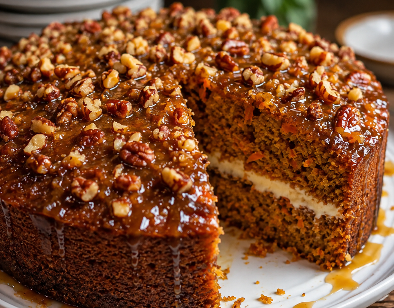 Healthy Carrot Cake Without Sugar or Refined Flour