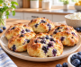 Gluten-Free Fluffy Cottage Cheese Blueberry Cloud Bread